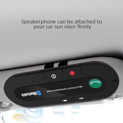 Car Bluetooth Hands Free Call Sun Visor Bluetooth Music Player Dual Phone Connection One To Two Mobile Handsfree