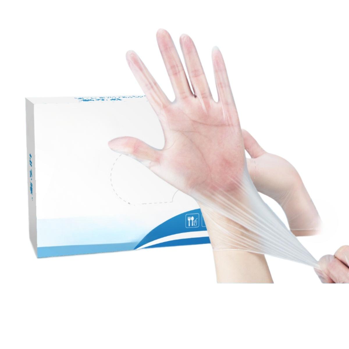 

50-1 пара одноразовых перчаток из ТПЭ - Прозрачные мягкие пластиковые перчатки, Используются для кухни, ванной комнаты, дома и ежедневного ухода, Перчатки для домашнего ухода | Мягкие перчатки L-5 pairs