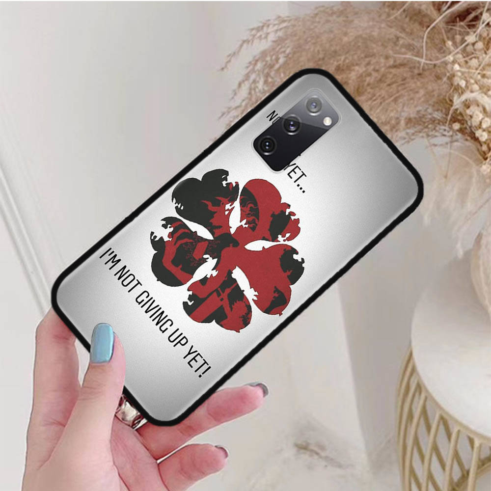 Black Case for Xiaomi Poco X6 X4 M5 M6 F5 F6 C65 C55 C50 C51 C40 Pro Redmi 14C A3X 13C 12C 11T 10A 9C Note 7 6 8A Plus W-48 Black Clover