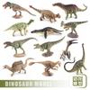 Detailed Mini Dinosaur Statues Triceratops Stegosaurus Velociraptor Pterosaur For Collection