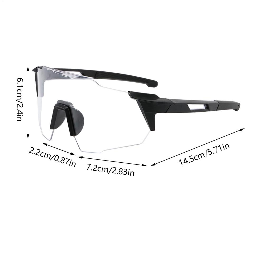 Photochromic Sunglasses Photochromic Polarized Sports Sunglasses UV400 Protection Sports Eyewear Safety Windproof Driving