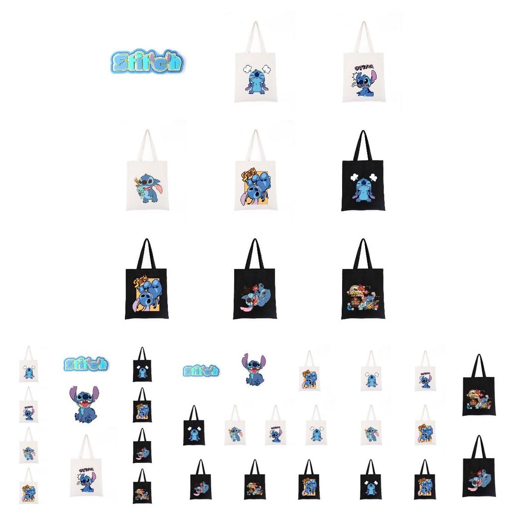 Cute And Spacious Cartoon Canvas Shoulder Bag For Daily Shopping