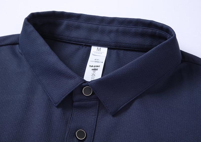 Men's Quick-Dry Short Sleeve Polo Shirt for Sports and Fitness
