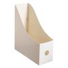 Frosted Desktop File Storage Box and Book Organizer with Bookends