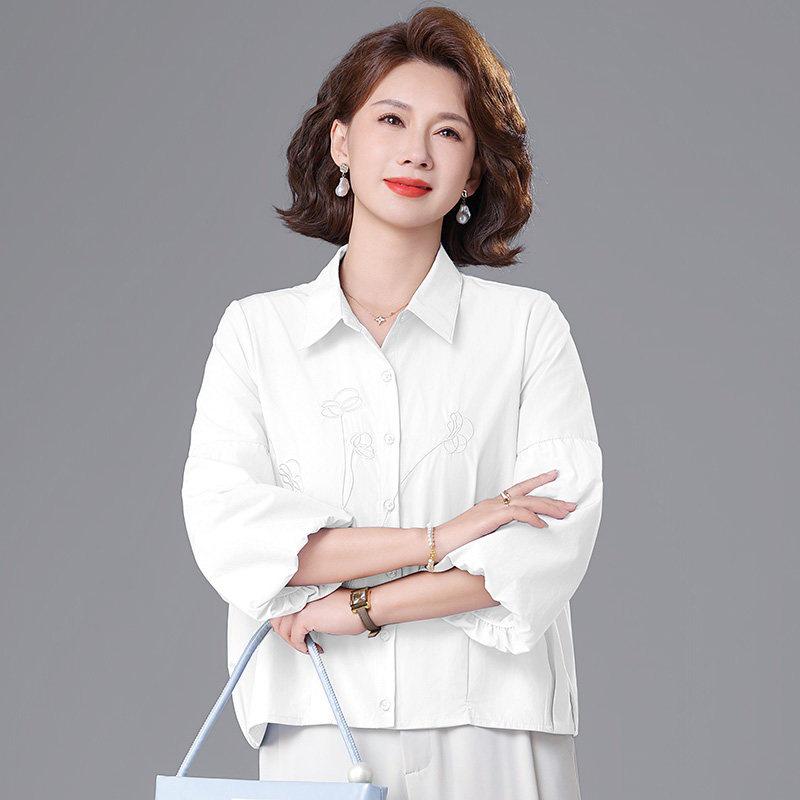 

2026 New Style Mother s Day Noble Lady Spring/Autumn Long-Sleeve Jacket for Mom XL (105-120 kg)