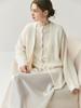 Women's Cashmere Blend Open Front Knit Cardigan: V-neck, Loose Shawl Style for Autumn/Winter