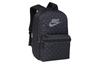 Nike Heritage Polyester Backpack Regular Unisex Black Gray BA5761-011
