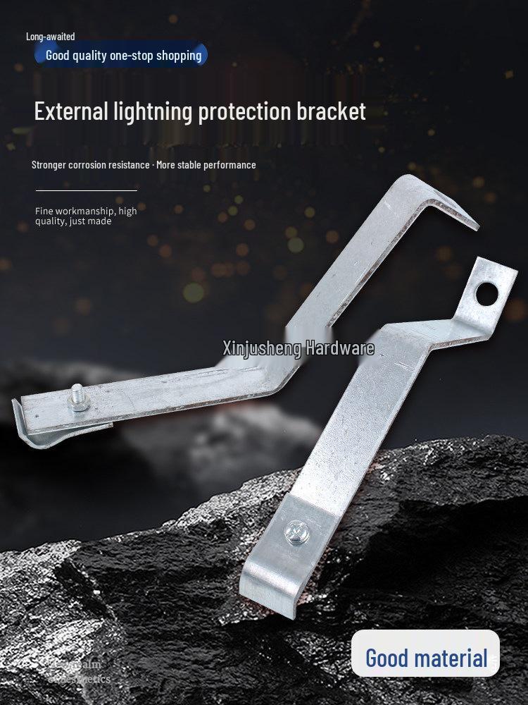 Z-Shaped & L-Shaped Steel Hook for Lightning Protection on Metal Roofs