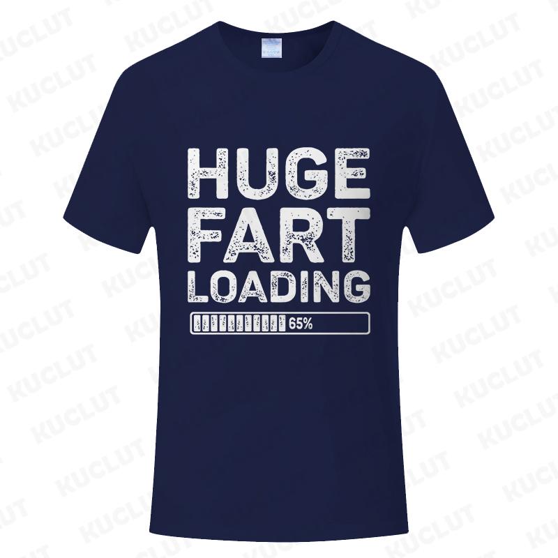 Funny Tshirt Fart Loading Humor Tee Joke Gag Tshirt for Man Dad Gifts Guys Clothes Short Sleeve Clothes Fashion Casual Tee Tops