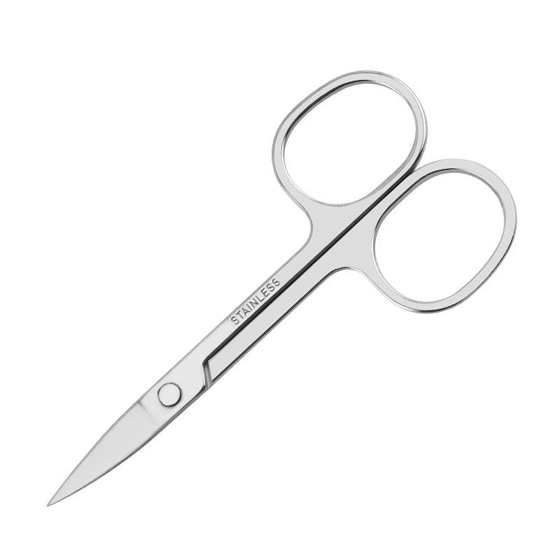 Men s Precision Grooming Scissors Set: Stainless Steel, Pointed Tip for Eyebrows, Round Tip for Nose Hair, Mirror-Polished Finish
