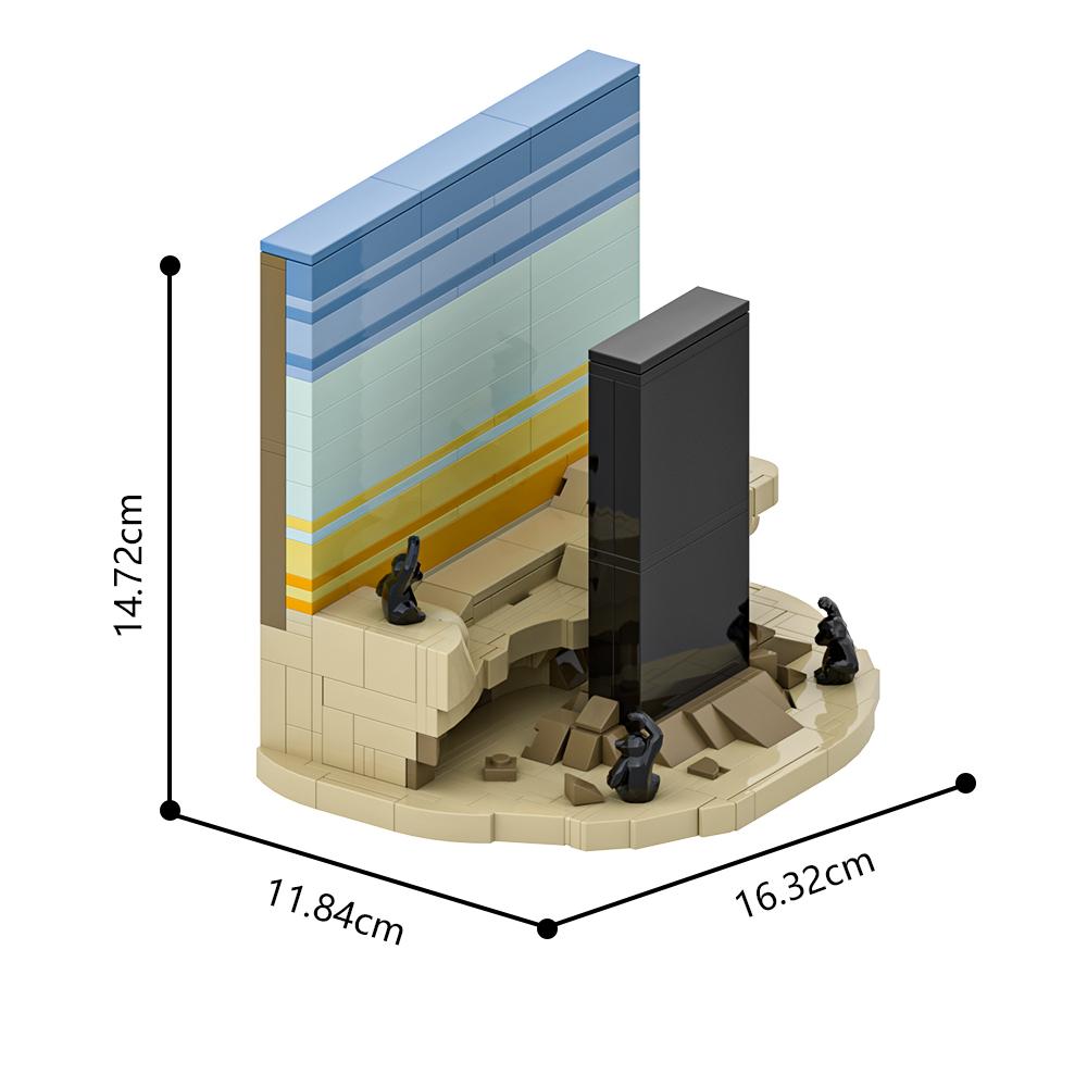 Non-Toxic Gobricks Moc 20012001 A Space Odyssey Building Blocks