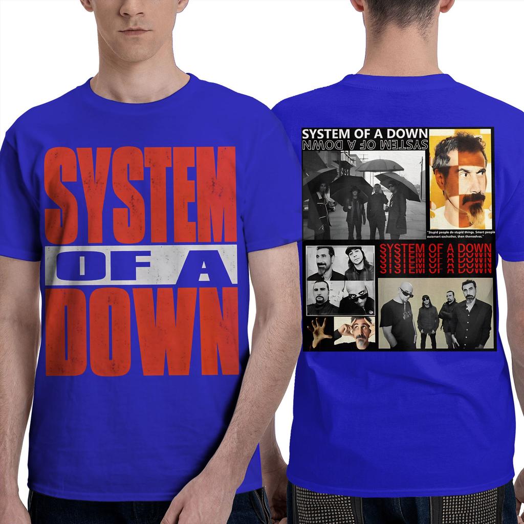 Zabawne koszulki System Of A Down EU i UK Tour 2026 Unisex z okrągłym dekoltem 100% bawełna koszulki z krótkim rękawem koszulka rozmiar ubrania