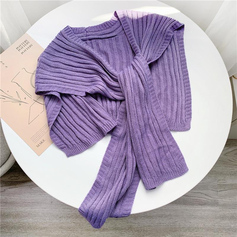 1pcs Woman Elegant Little Shawl Knitted Scarf Tie Neck Shawl
