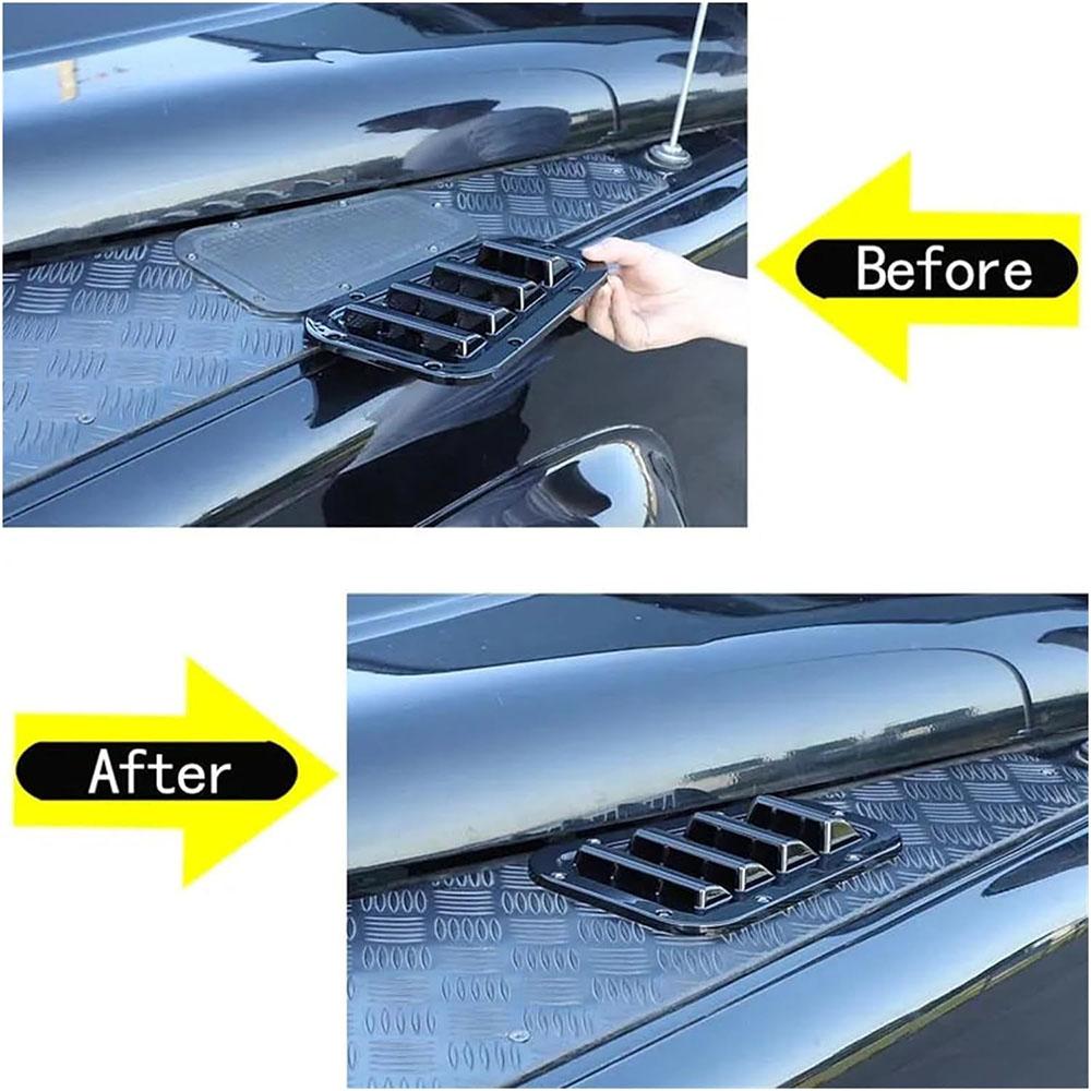 1 Pair Front Hood Vent Trim Covers For Land Rover Defender 90 110 130 2004-2019