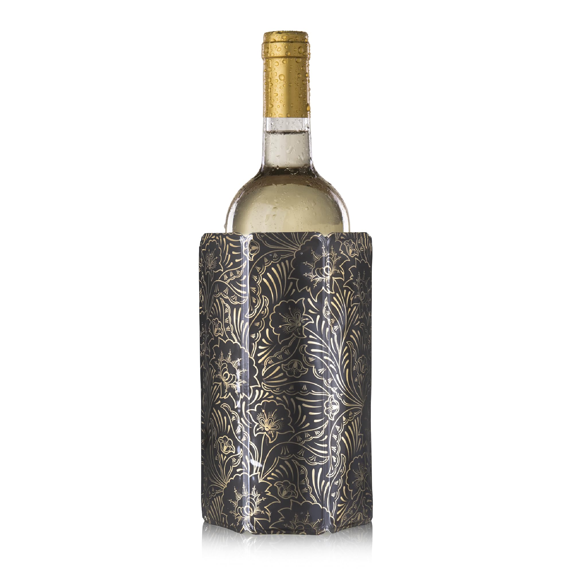 

vacu vin Rapid Ice Wine Cooler Royal Gold Wine [Official Import] (Foldable Cooler)
