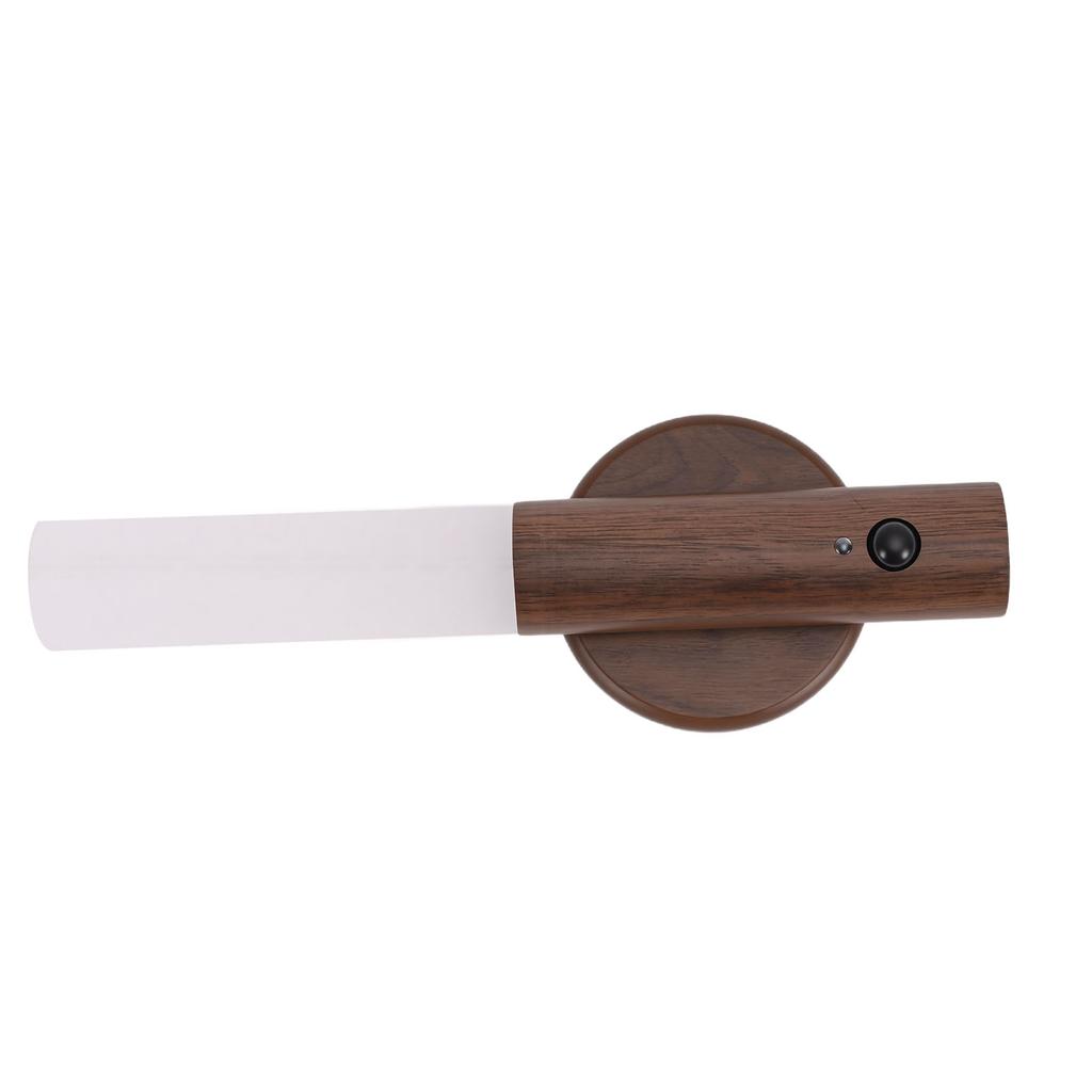 Wooden Motion Sensor Light Indoor Rechargeable LED Battery Operated Wall Sconce for Bedroom Corridor Staircase
