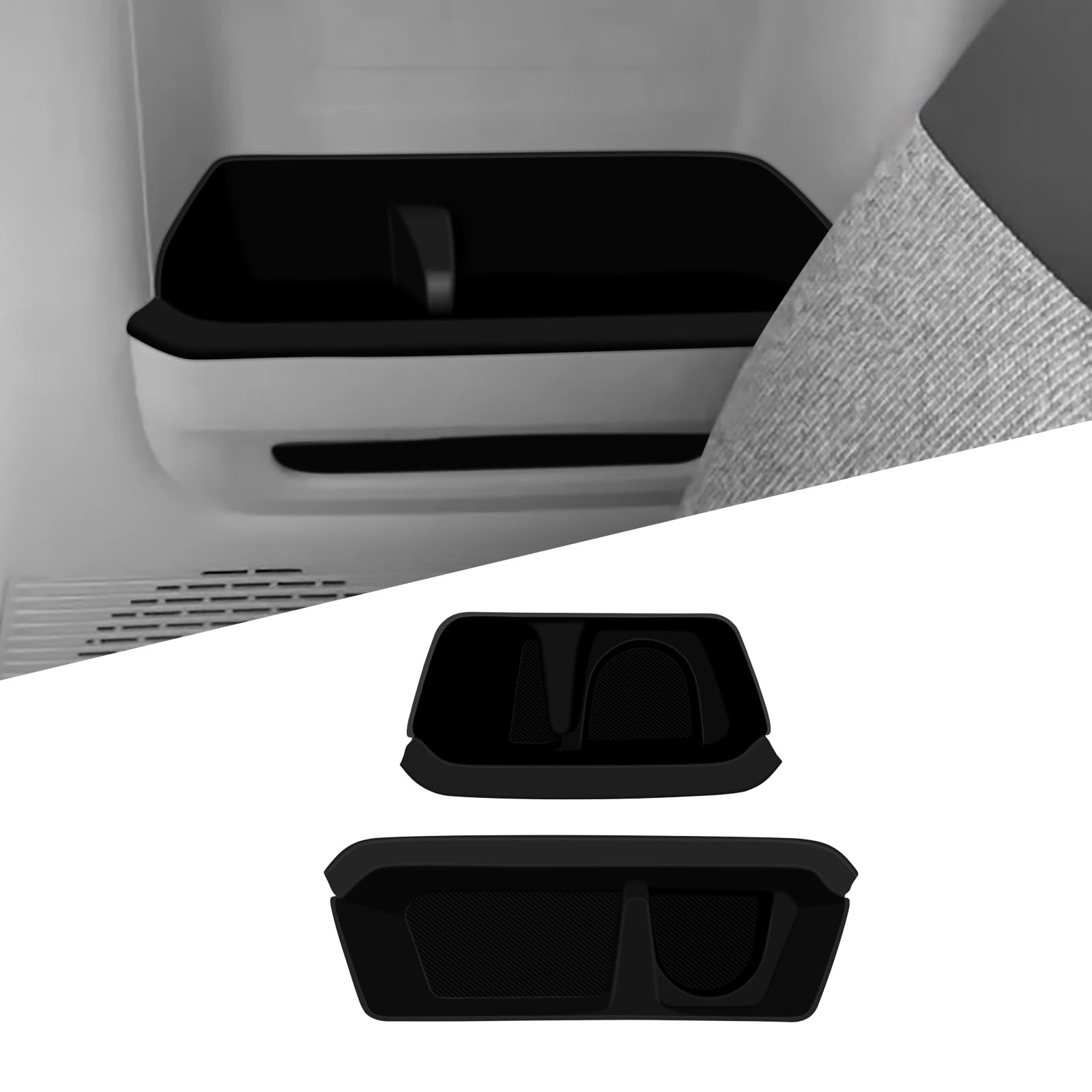 

FDAIUN Silicone Cup Holder Coasters for Third Row Compatible with Honda 3rd Generation Cup Interior Customization Parts and Easy Black Seats, N-BOX