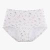 Plus Size Ladies Spring and Summer Floral Print Soft Breathable Comfortable Waist Triangle Briefs