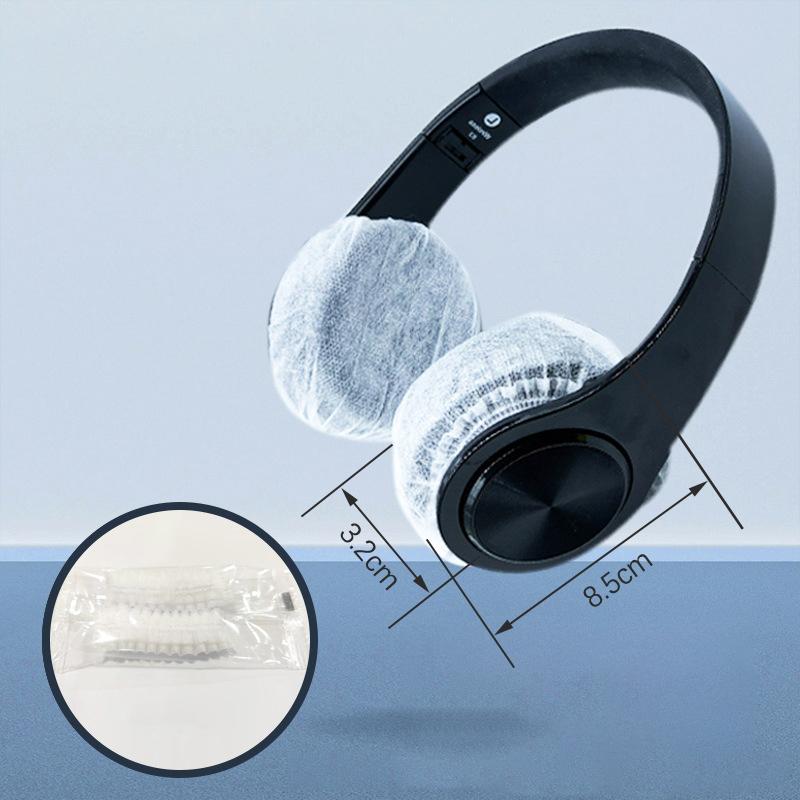 20Pcs/Bag Disposable Headphone Cover Nonwoven Earmuff Cushion 5-10.5Cm Headset Disposable Headphone Ear Covers