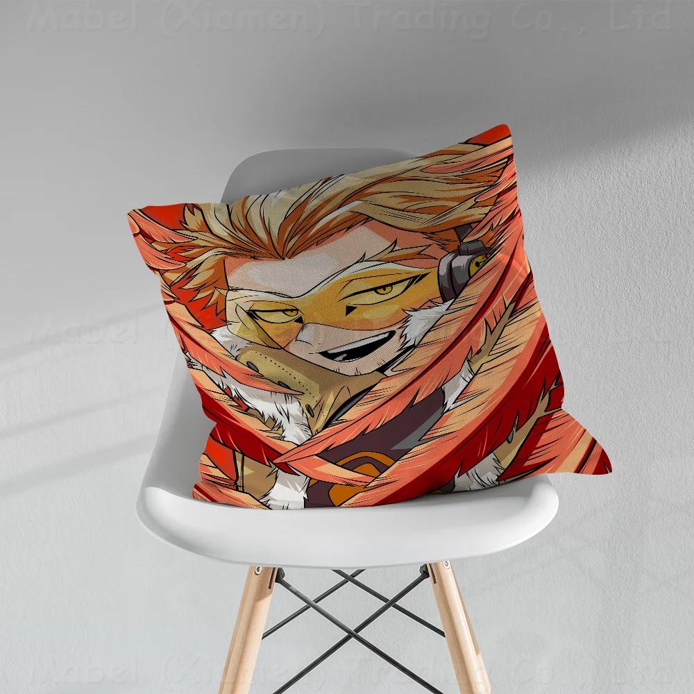 Anime My Hero Academia Hawks Cushion Cover Pillow Cover Decor Pillowcase Printed Cushion Case for Couch