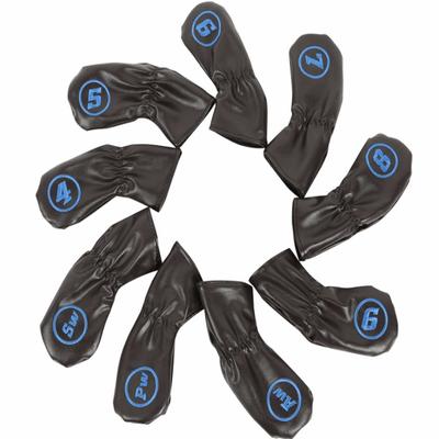 9pcs Soft Plush Lining Golf Club Headcovers Plush Lining Golf Iron Covers  Golf Accessories