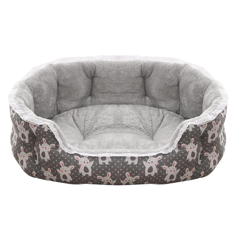 Four Seasons Lace Pet Bed: Princess Dog & Cat Nest for Small Pets