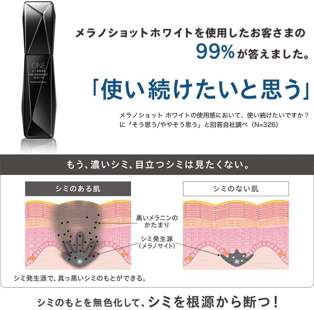 ONE BY KOSE Melano Shot White D Whitening Serum Trial Size (Previous Product) [Quasi-drug] (Regular) (6-day supply)