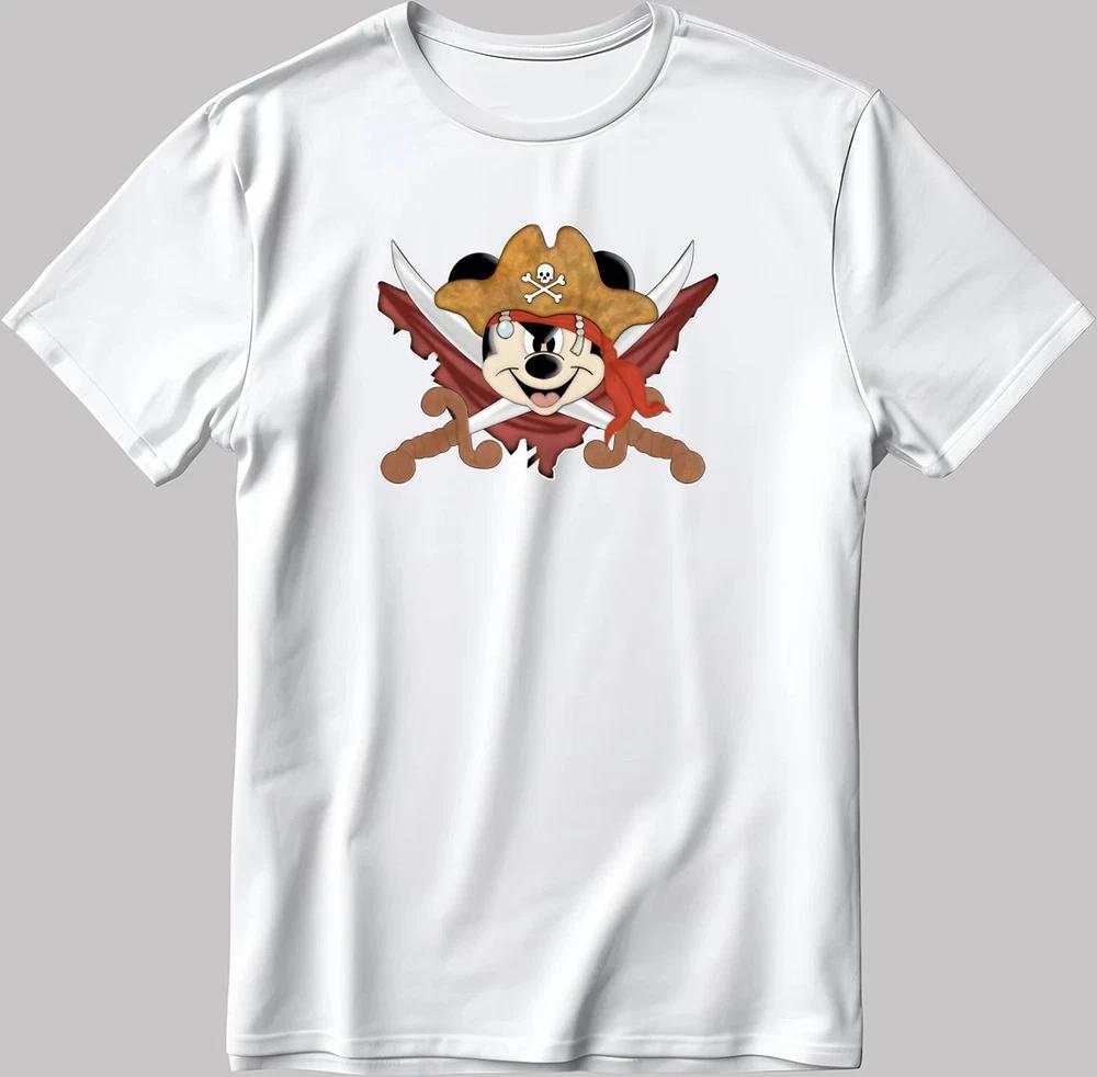 Pirate Mickey Mouse White TShirt S