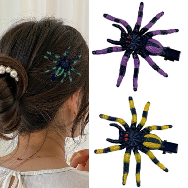 Eye Catching Spiders Hair Clip Multifunctional Stylish Barrettes Elegant Women for Trendy and Creative Styles