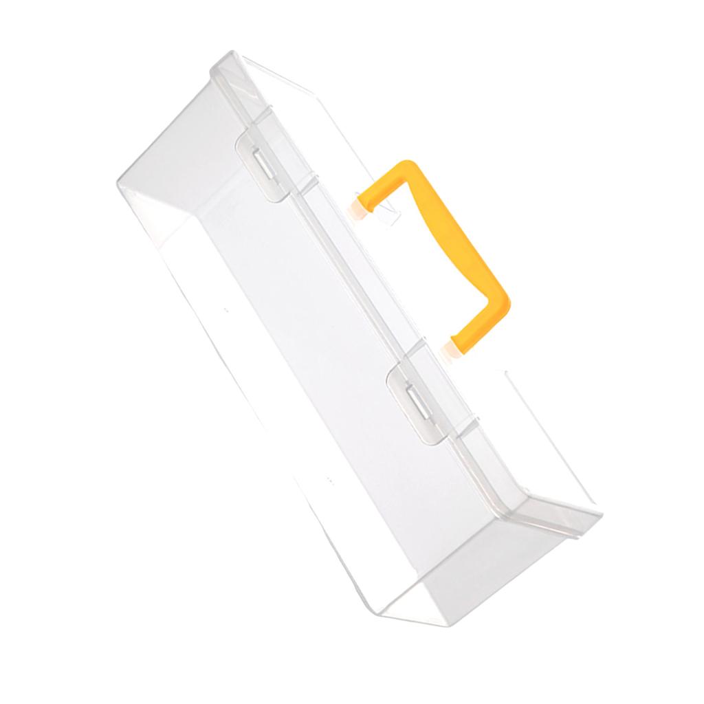 Klare Trading Card Aufbewahrungsbox Spielkartenetui Organizer mit separater Box Acryl Sportkarten Behälter Deckbox