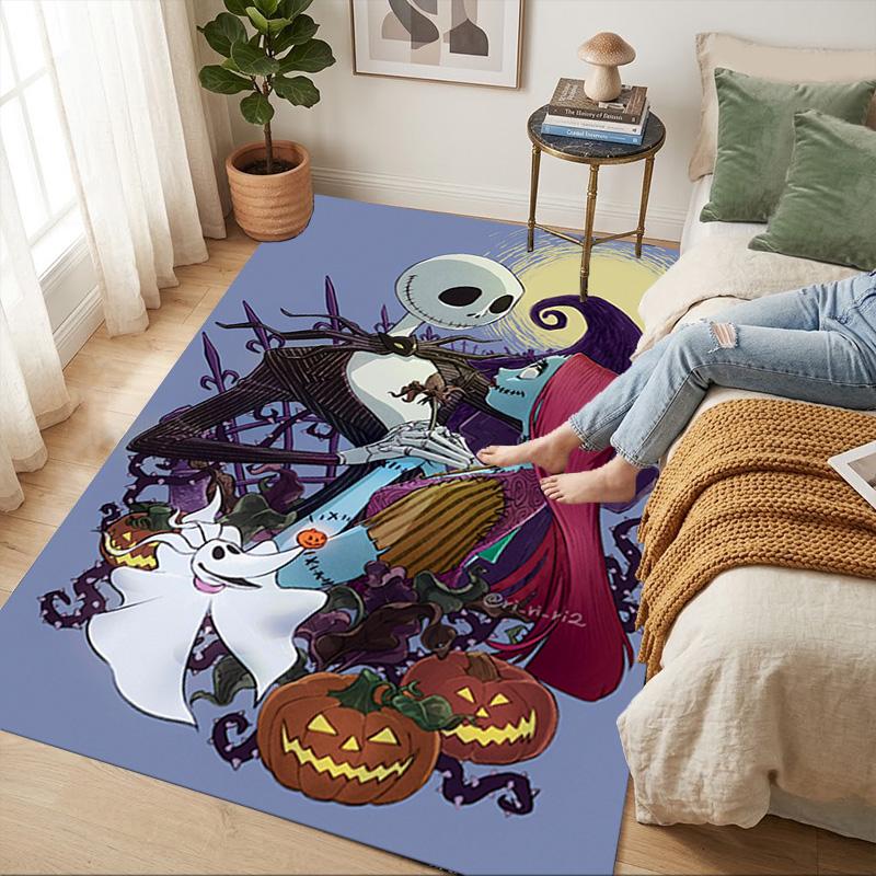 Nightmare Before Christmas Living Room Non-Slip Area Rug Soft Carpet for Bedroom Game Playroom Sofa Office Home Decor Doormat Christmas Gift C9211536