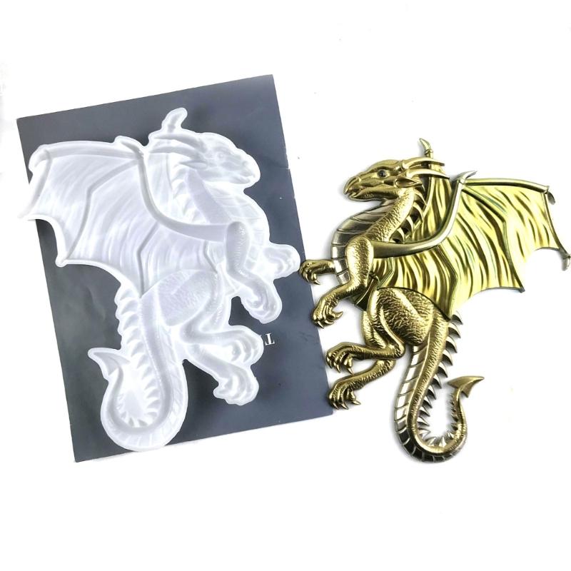 Dragon Resin Mold Wall-Hanging-Resin Silicone Mold,Animal Epoxy Casting Mold for Cabinets Ornaments,Wall-Art Home Decor