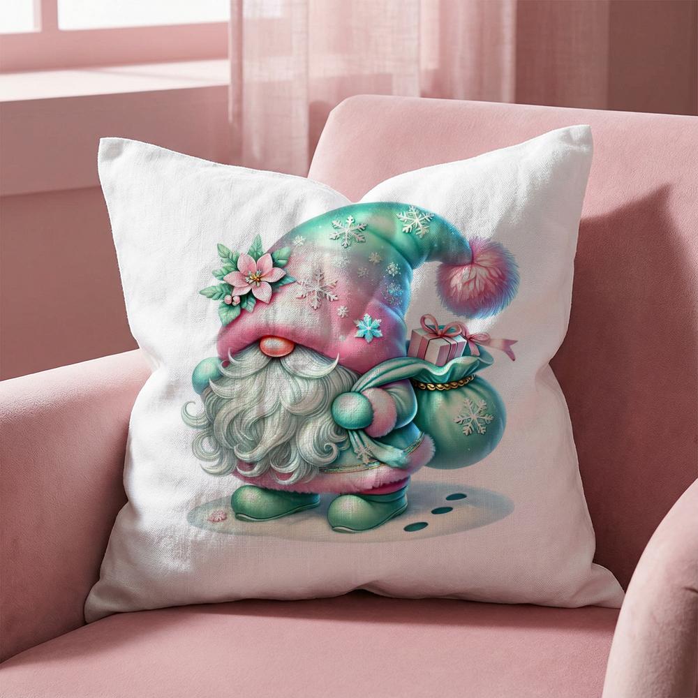 Everyday Gnomes Cushion Cover Multi-Scene Pillow Cover for Home & Car - Reversible, Soft & Durable for Daily Use