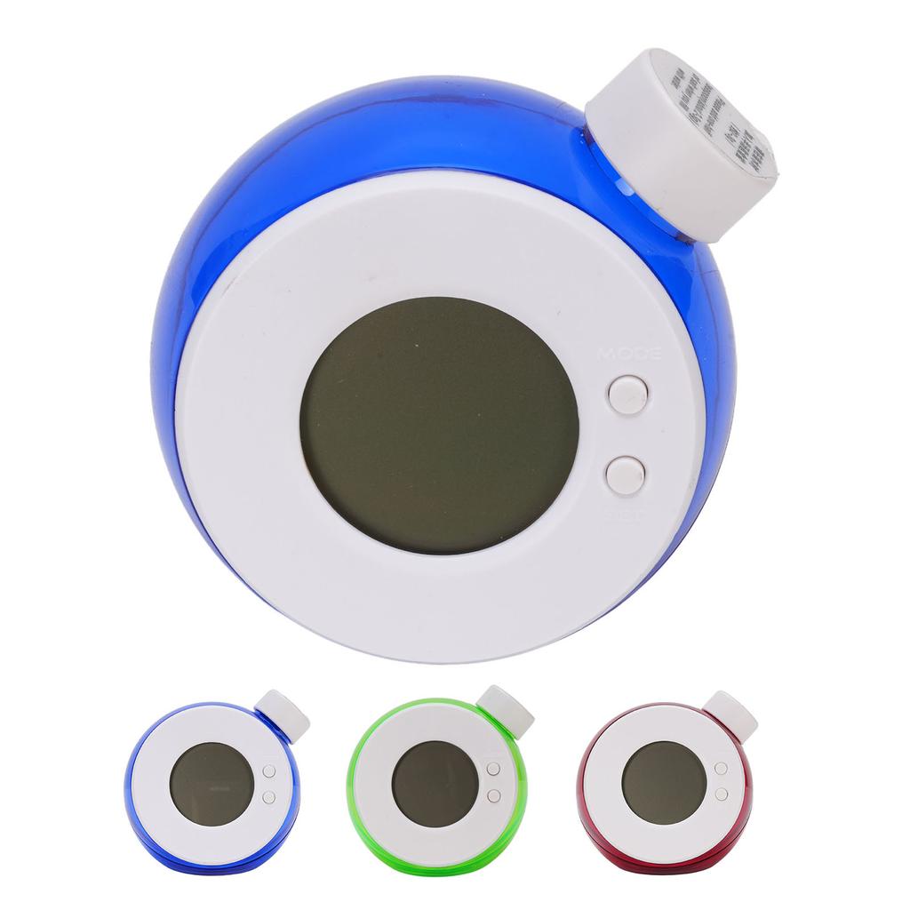 Water Powered LED Digital Alarm Clock Quiet Water Energy Clock Eco Conscious Clock For Nightstand Bedroom Office Living Room