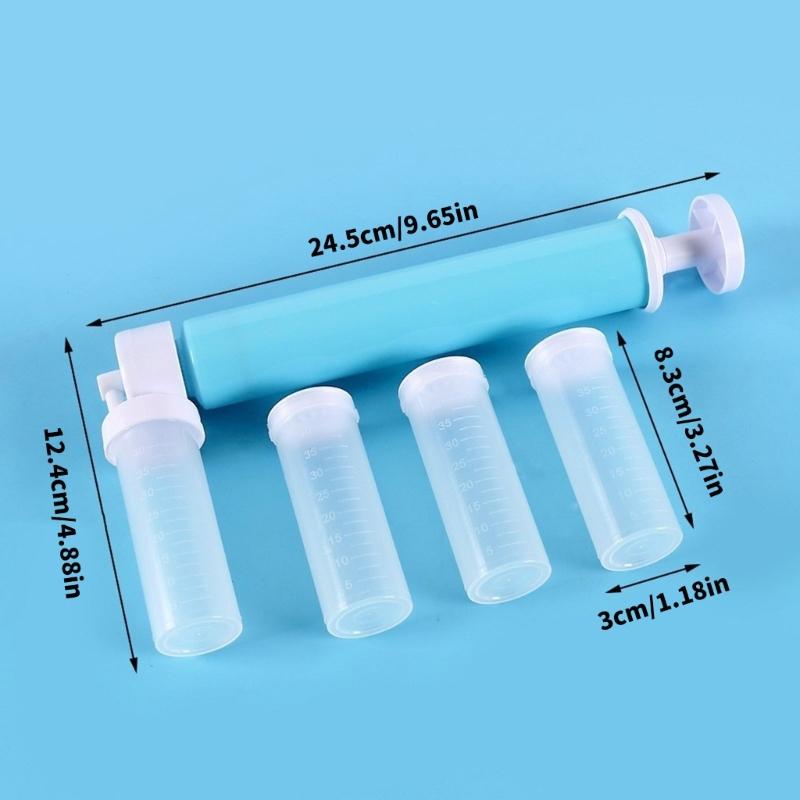 Manual Handheld Cake Decorating Sprayer For Effortlessly Baking With Adjustable Nozzle And Durable Plastic Design