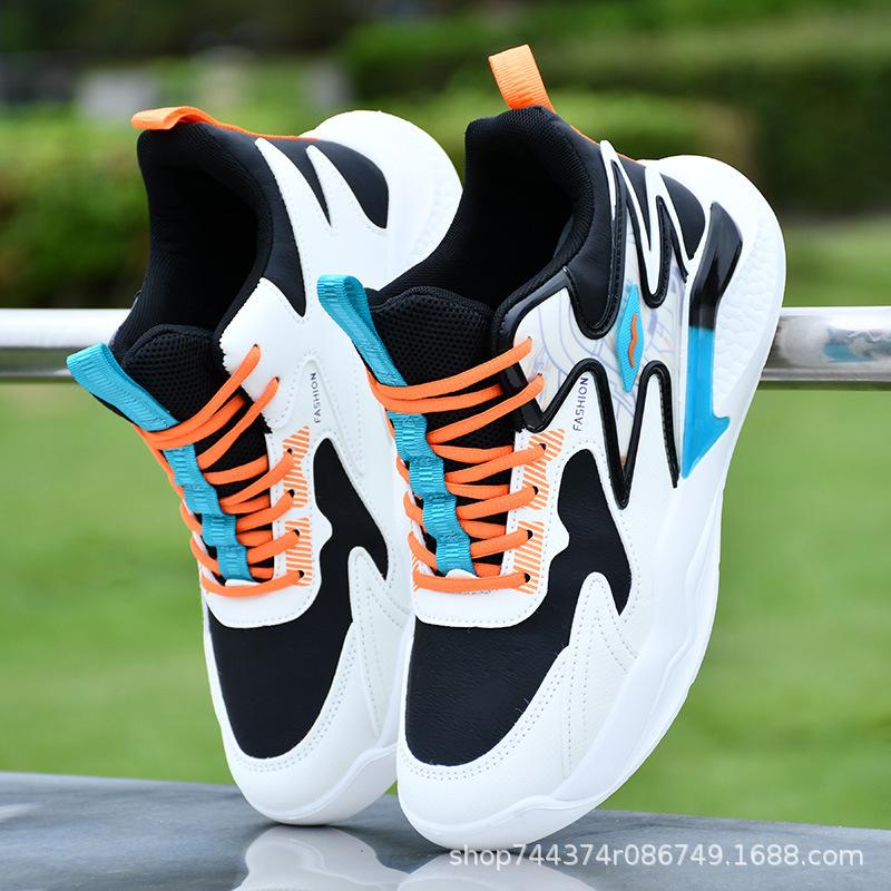 Basketball Shoes Autumn and Winter High-top Leather Waterproof Sports Casual Shoes Student Running Tide Shoes