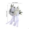 Bridal Bouquet Artificial Rose Flowers Centerpieces Ornament Tossing Bridesmaid Flower for