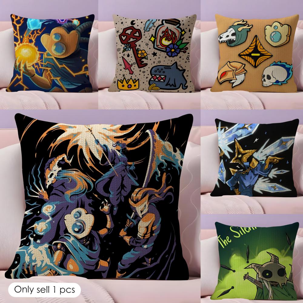Game SSlay the Spire Cushion Cover Natural Linen Pillow Case DoubleSided Print Decorative Sofa Pillowcase Home Decor Gift