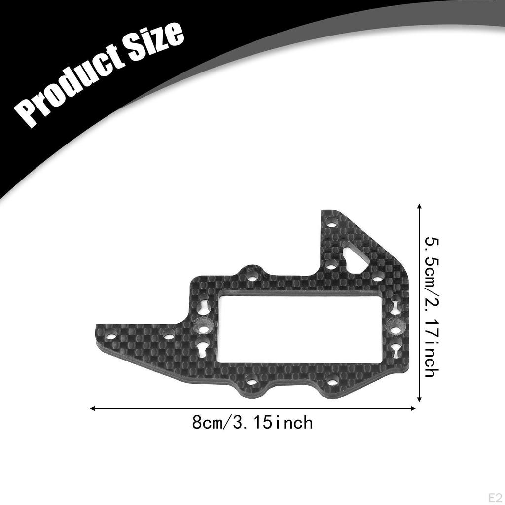 RC Car Rudder Mounting Plate Parts Durability Easy To Install Direct Replaces Carbon Fiber
