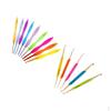 14Pcs/lot Aluminum Crochet Hook with Plastic Grip Knitting Weaving