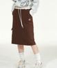 PEACE MAKER Official Cargo Midi Skirt (Brown)