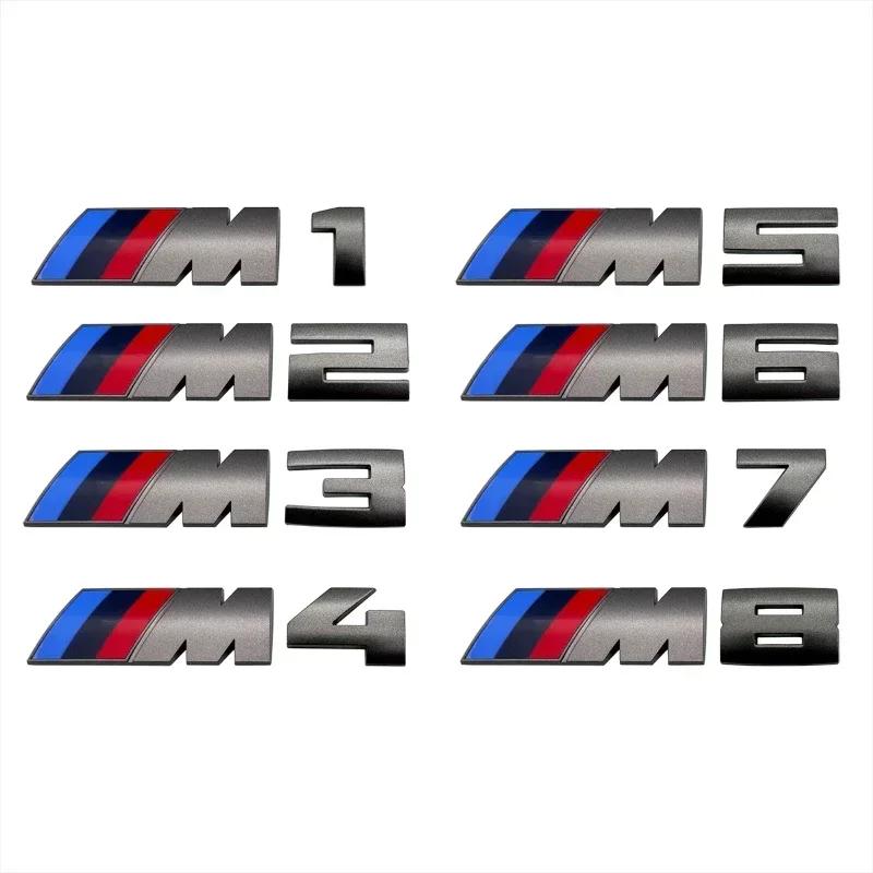 For BMW 1PCS Car Stickers Trunk Grey Badge For BMW M1 M2 M3 M4 M5 M6 M7 M8 E34 E36 E61 E39 E60 E90 E92 E93 F10 F20 F30 G20 G30
