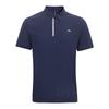 Men's Colorblock Zip Polo Shirt