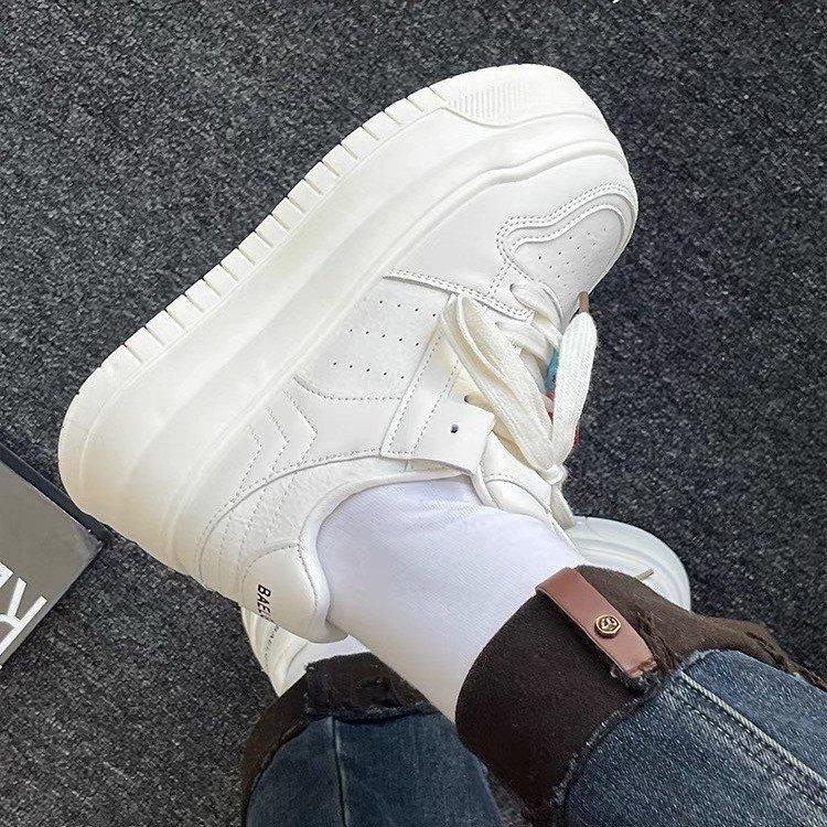 Premium thick-soled muffin heightening board shoes super hot new spring and summer casual sports shoes