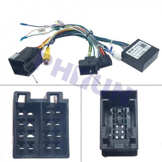 16 pin Car Android Radio Wiring Cable Harness For Citroen C4 2010-2018 w/ CANBUS