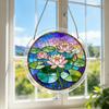 Acrylic Jigsaw Puzzle Suncatcher Window Hanging Kit, Stained Glass Style DIY Puzzles Home Garden Decor, Birthday Gifts for Women, Wife, Aunt, Mom