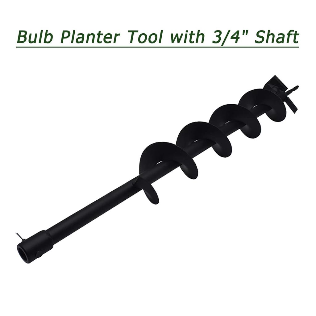 4 Inch Earth Auger Drill Bits for Planting, 4 X 31.5 Gasoline Engine Auger Post Hole Digger Drill Bits, Bulb Planter Tool with 3/4 Shaft