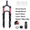 BOLANY MTB Supension Rebound Adjustment Double Air Fork 26/27.5er/29er Magnesium Alloy Travel 100mm  32 RL Bike Accessories