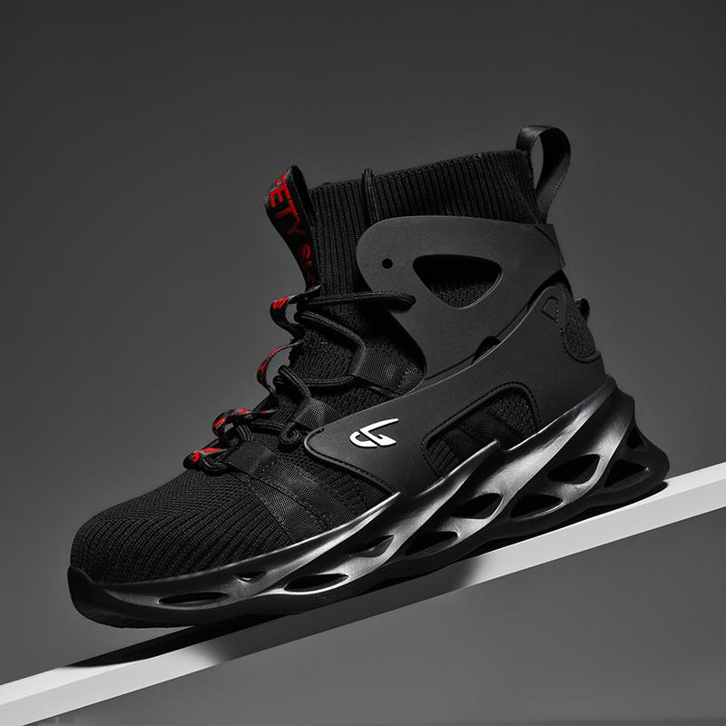 New Man Safety Shoes Puncture-Proof Work Sneakers Lightweight Work Shoes Men Steel Toe Shoe Safety Boots Indestructible Shoes