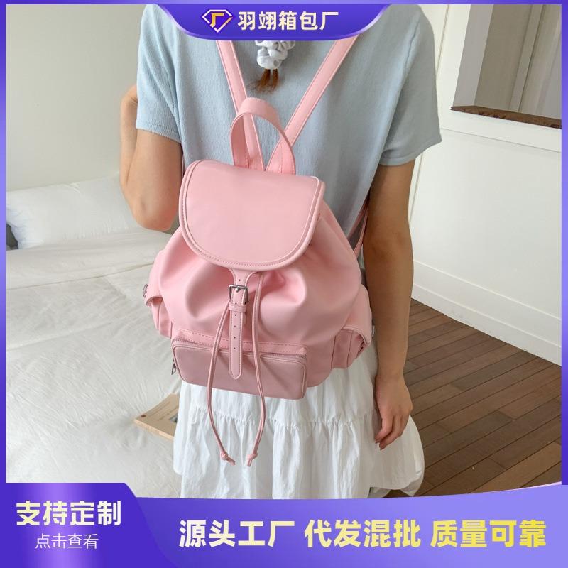 Large capacity backpack bag women's new summer fashion versatile student bag short trip backpack